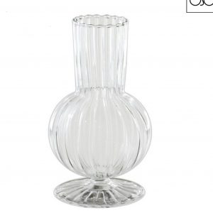 Vaso monofiore vetro trasparente 10,30XH20,00 cm