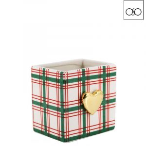 Vaso rettangolare medio scottish cm11,80x9,80x11,70H