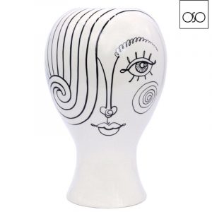 Vaso portafiori Mildred ceramica 19x19x30,30H