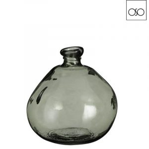 Vaso Sencillez basso vetro verde chiaro d27h32cm