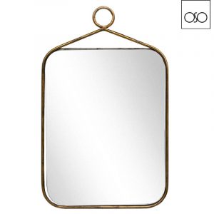 Specchio Aileen metallo oro 26x0,70x41,80H
