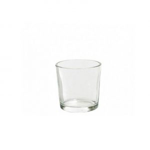 Vaso porta tea light vetro trasparente d5,70x6,80H