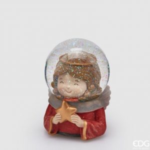 Sfera acqua angelo c/stella carillon H14 D10