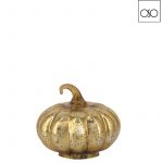 Zucca lucida piccola vetro oro d13 h12