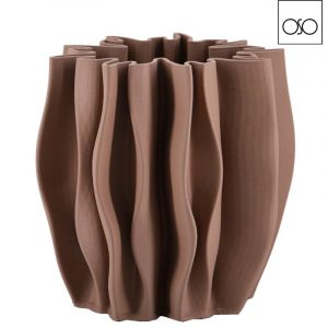 Vaso 3D stratum ceramica rosa 22x22H