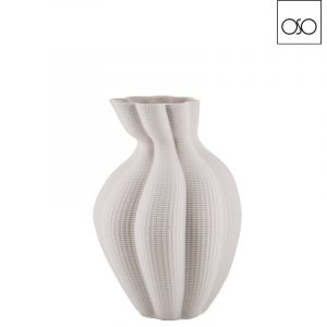 Vaso 3d purse piccolo ceramica bianco cm18x28H