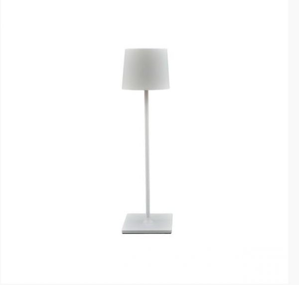 Lampada touch minimetallo bianco 8x8x H30 CM