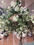 Ramo eucalipto in fiore colore verde chiaro H 77,00 cm